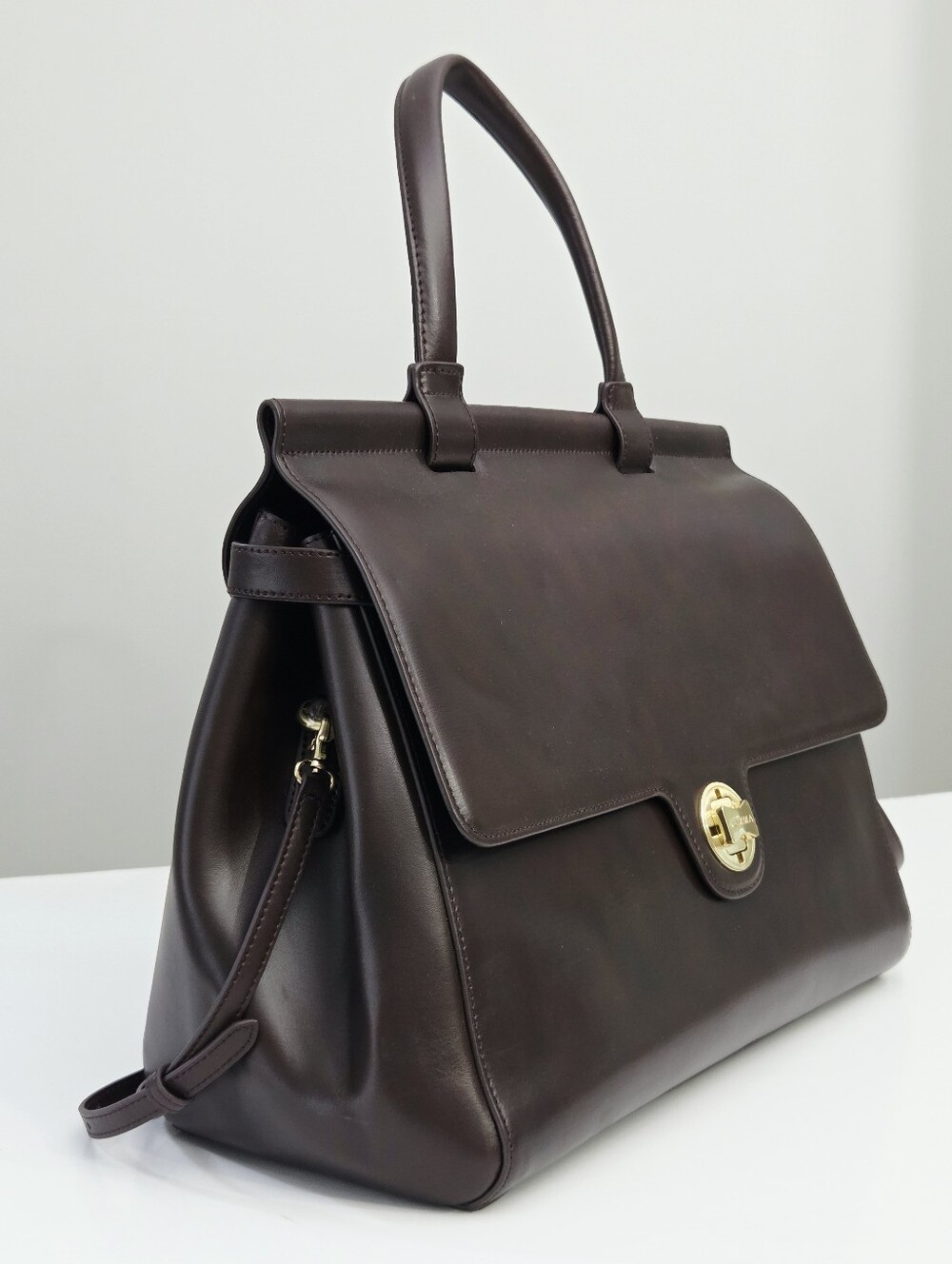 JEMMA EMMA TRAVELER 39 LAPTOP WORK BAG - MAHOGANY BROWN - Picture 4 of 10